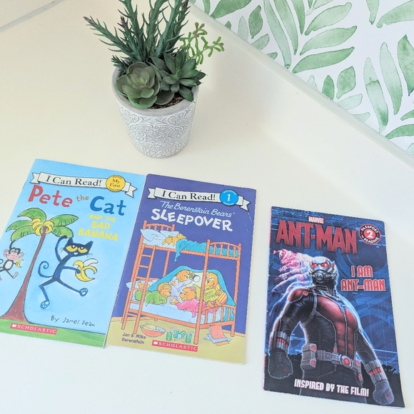Set Of 3 Readers Marvel, Pete The Cat, Berenstain Bears - Picture 1 of 4